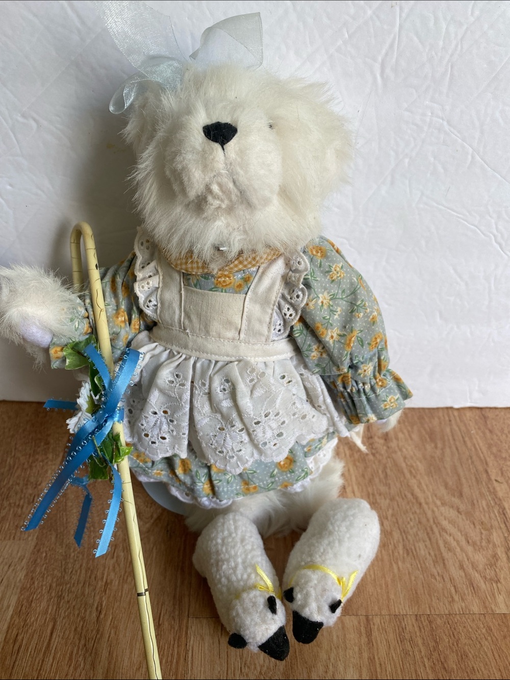 Vintage Ashton Drake Galleries  Little Bo Peep Plush Bear 1995